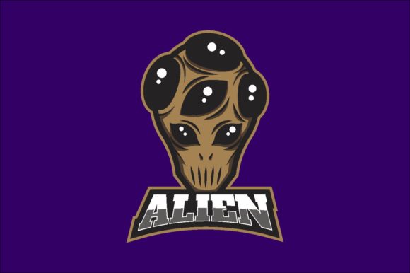 Aliens Illustration Logo Graphic Vector: A Versatile Choice for Gaming and E-Sport Brands