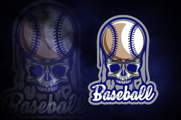 Baseball Skull E-Sport Logo: Perfect for Your Team