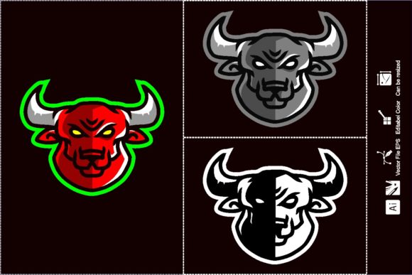 Big Buffalo E-Sport Logo Graphic: A Versatile and High-Quality Design for Your Gaming Brand