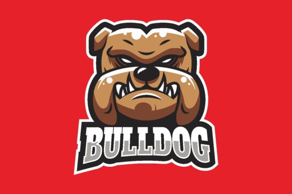 Bulldog Illustration Logo for Gaming and E-sport