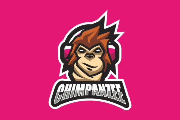 Chimpanzee Illustration Logo Vector: A Versatile Choice for Gaming and E-Sport Brands
