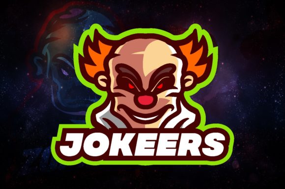 Clown Jokers E-Sport Logo Graphic: A Versatile and High-Quality Design for Gaming Teams