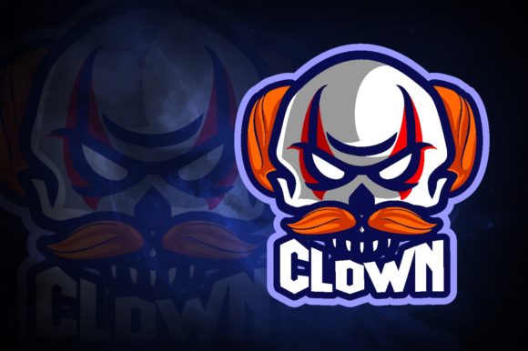 Clown Skull E-Sport Logo: A Versatile and Dynamic Design for Your Gaming Brand