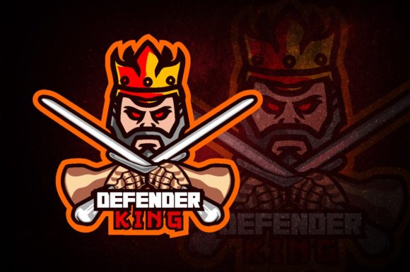 Defender King E-Sport Logo: Perfect for Your Team