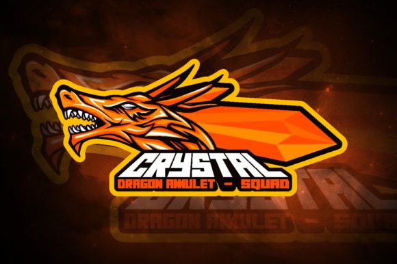 Dragon Crystal E-Sport Logo: A Versatile Branding Solution for Your Gaming Team