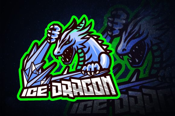 Dragon Ice E-Sport Logo: A Versatile and High-Quality Design for Your Gaming Team
