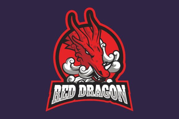 Dragon Illustration for Gaming and Branding