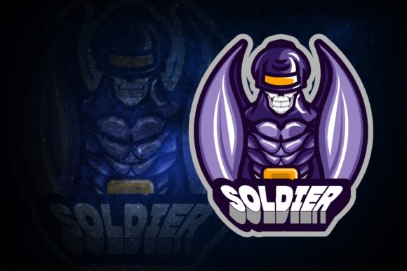 Enhance Your Gaming Brand with Soldier Monster E-Sport Logo