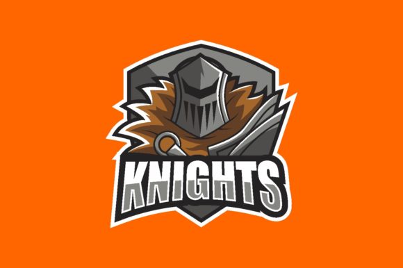 Enhance Your Gaming Brand with the Knight Illustration Logo Graphic Vector