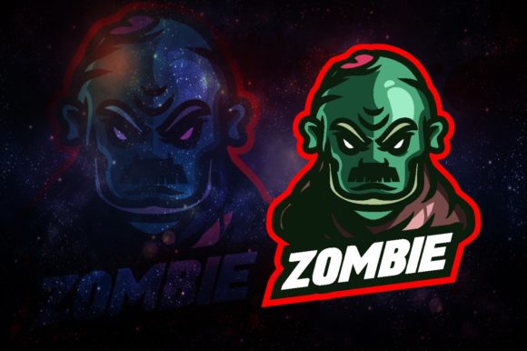 Green Zombie E-Sport Logo Graphic