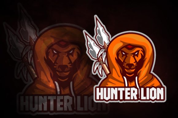Hunter Lion E-Sport Logo: A Versatile and High-Quality Design for Your Gaming Team