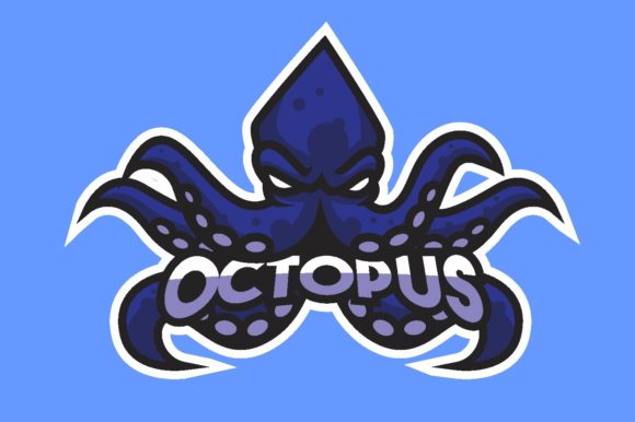 Octopus Illustration Logo Graphic Vector: A Versatile Asset for Your Gaming and E-Sport Brand