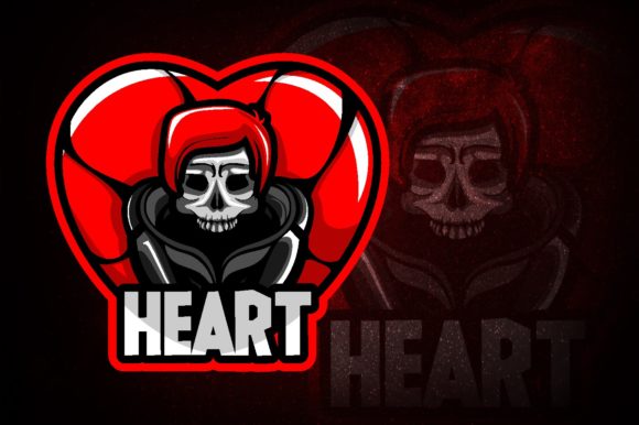 Red Heart E-Sport Logo: Perfect for Your Team
