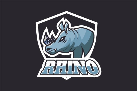 Rhino Logo Vector for Gaming and E-Sports