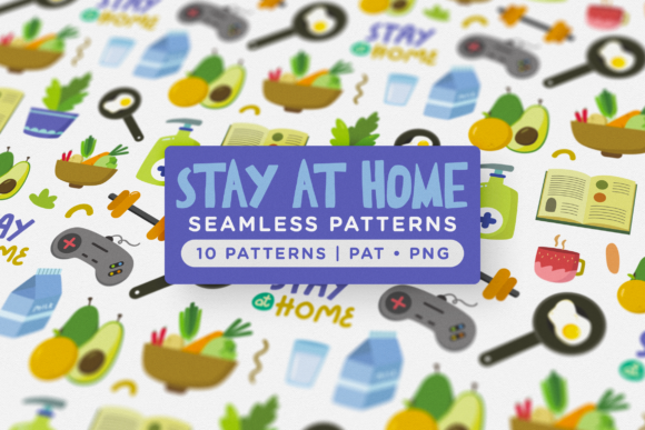 Stay at Home Seamless Patterns: A Fun and Creative Solution for Your Home Activities