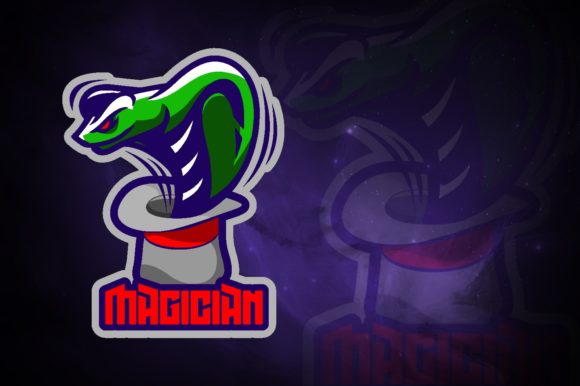 Unleash Your Gaming Brand with the Cobra Magician E-Sport Logo