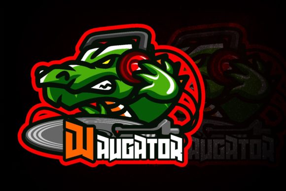 Unleash Your Gaming Brand with the DJ Alligator E-Sport Logo