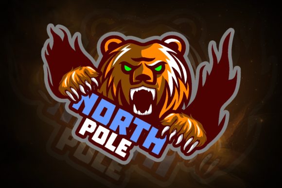 Unleash Your Gaming Brand with the North Pole E-Sport Logo