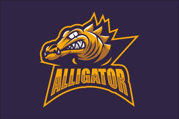 Unleash Your Gaming Team's Identity with the Alligator Illustration Logo Graphic