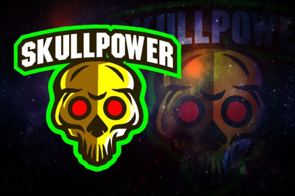 Unleashing Creativity: The Skull Power E-Sport Logo Graphic for Modern Gaming Teams