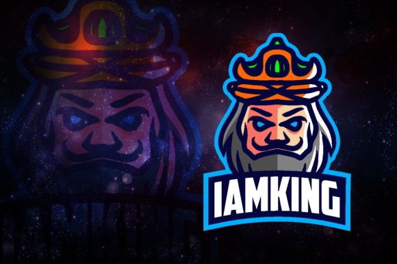 Unleashing Creativity with the I Am King E-Sport Logo Graphic