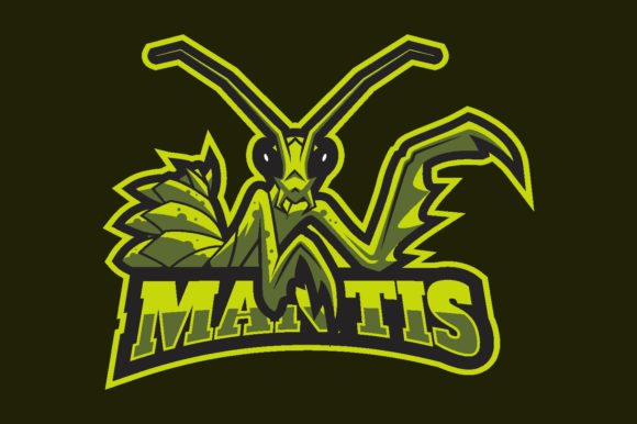 Unlock Your Gaming Brand with Mantis Illustration Logo Graphic Vector