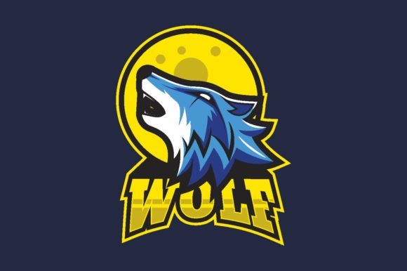 Wolf Illustration Logo for Gaming and E-sport